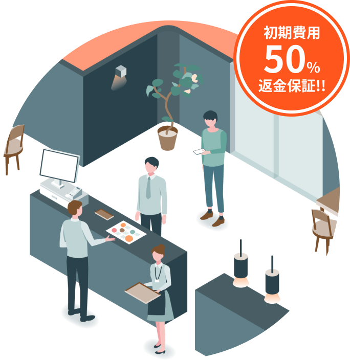 来店保証で確実にお客様をお店へ