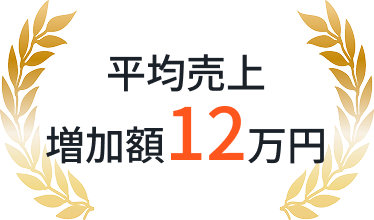 平均売上増加額12万円